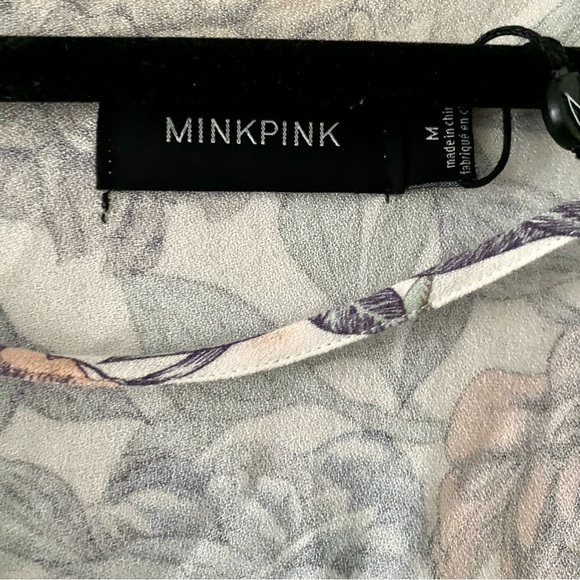 MINKPINK Women's Mysterious Floral Print V Neck Maxi Dress - Picture 9 of 11